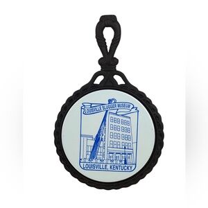 Louisville Slugger Museum Cast Iron & Tile Trivet Hot Plate w/non-skid feet
